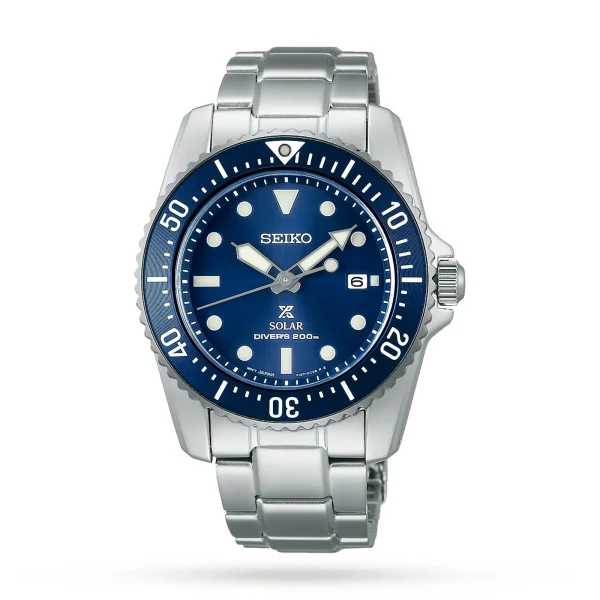 SEIKO PROSPEX Compact Solar Scuba Diver Blue 38.5mm Mens Watch