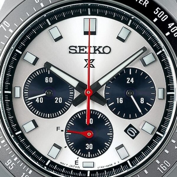 Seiko Prospex Speedtimer Go Large Solar Chronograph 41.5mm Mens Watch Silver - Image 6