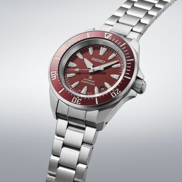 Seiko Prospex 4R Red 'Shog-urai' Diver 41.7mm Mens Watch - Image 3