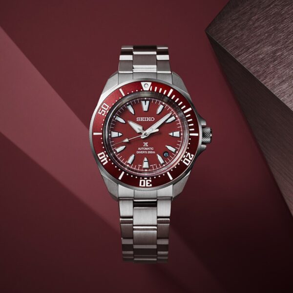 Seiko Prospex 4R Red 'Shog-urai' Diver 41.7mm Mens Watch - Image 5