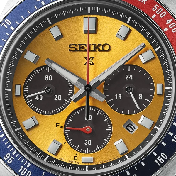 Seiko Prospex Speedtimer 'Pogue' Solar Chronograph 1969 Re-interpretation 41.5mm Mens Watch Yellow - Image 2