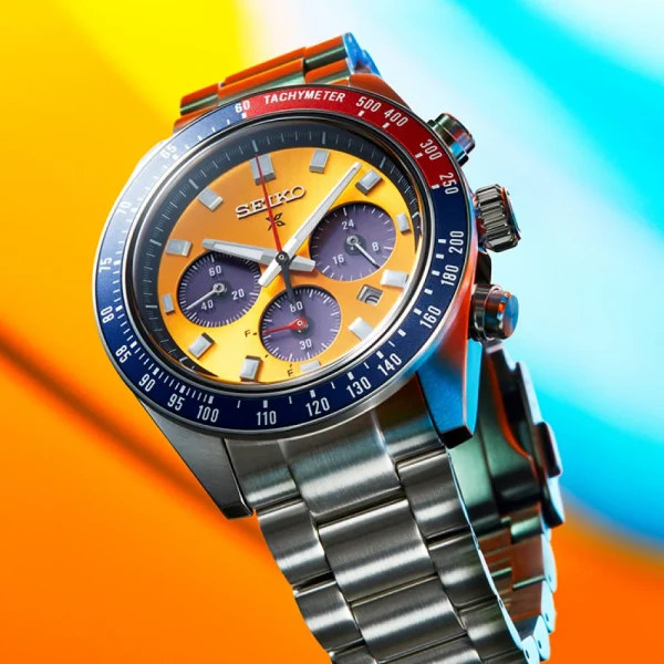 Seiko Prospex Speedtimer 'Pogue' Solar Chronograph 1969 Re-interpretation 41.5mm Mens Watch Yellow - Image 7