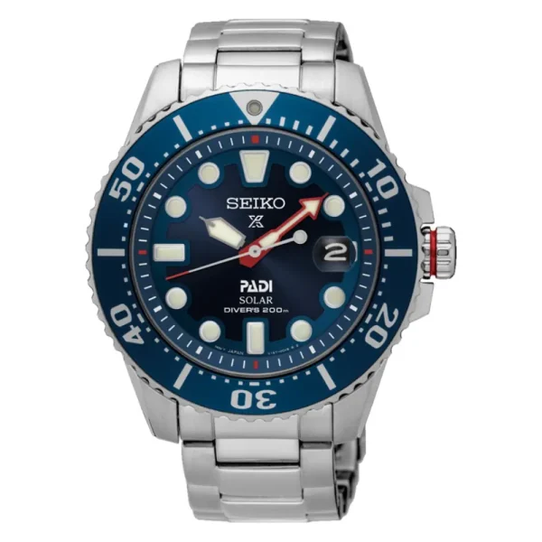 Seiko Prospex Sea PADI Solar Diver's 43.5mm Mens Watch Blue