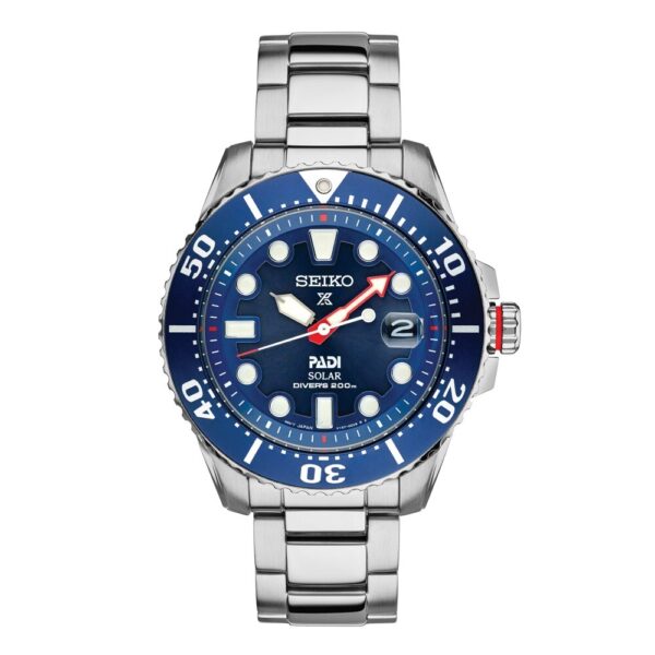 Seiko Prospex Sea PADI Solar Diver's 43.5mm Mens Watch Blue - Image 2