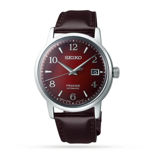 Seiko Presage Cocktail SRPE41J1 Time Negroni 38mm Mens Watch Red