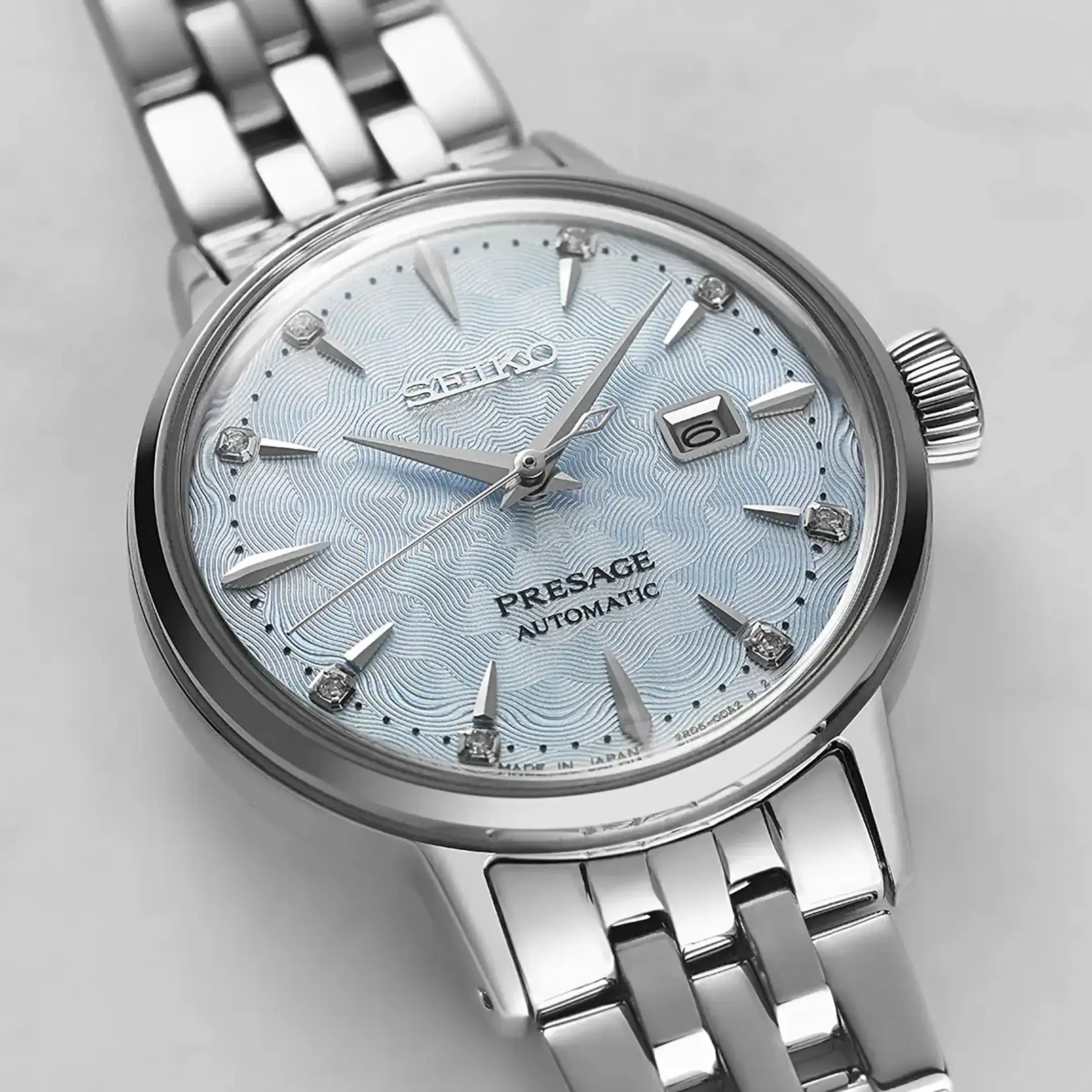 Seiko Presage SRE007J1 Cocktail Time 'Skydiving' Diamond Twist Ladies Watch