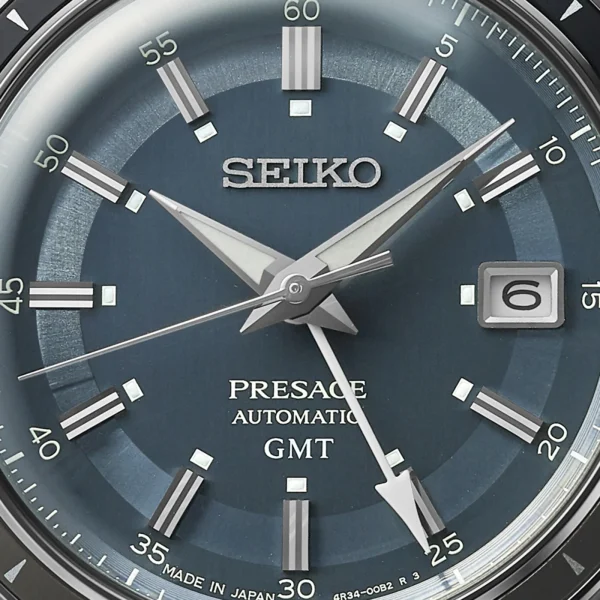 Seiko Presage 'Petrol Blue' Style 60s Road Trip GMT 41mm Mens Watch Blue - Image 2