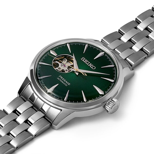 Seiko Presage Presage Cocktail Time 40.5mm Mens Watch Green - Image 4
