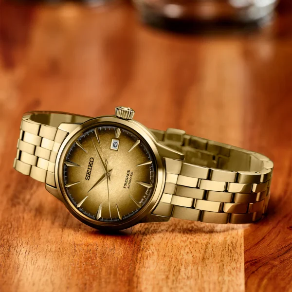 Seiko Presage SRPK48J1 "Half And Half" Cocktail Time European & Us Exclusive 40.5mm Mens Watch