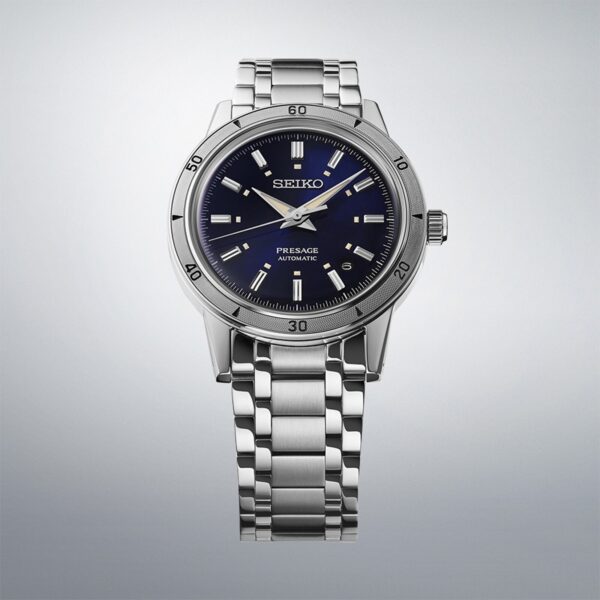 Seiko Presage Style 60's 'Elegant Yet Rugged' 39.5mm Mens Watch Navy - Image 2