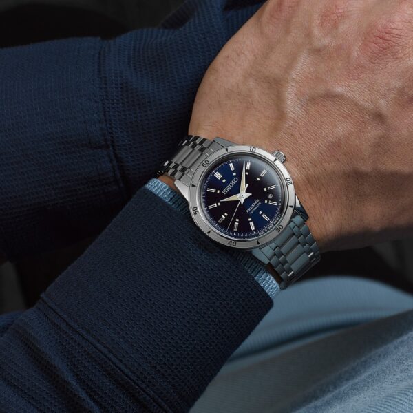 Seiko Presage Style 60's 'Elegant Yet Rugged' 39.5mm Mens Watch Navy - Image 4