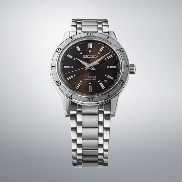 Seiko Presage Style 60's 'Elegant Yet Rugged' 39.5mm Mens Watch Brown - Image 2