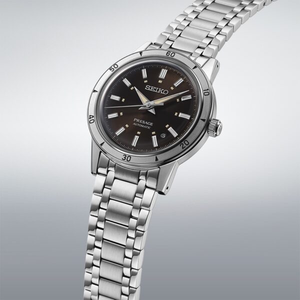 Seiko Presage Style 60's 'Elegant Yet Rugged' 39.5mm Mens Watch Brown - Image 3