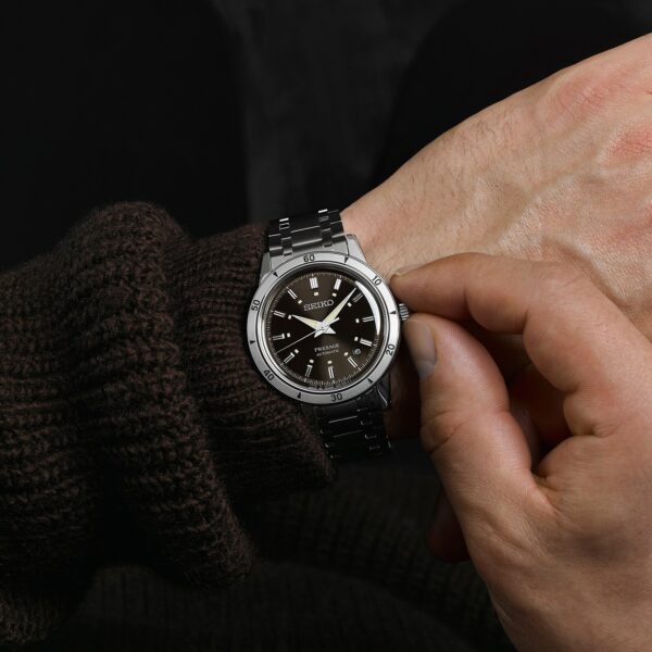 Seiko Presage Style 60's 'Elegant Yet Rugged' 39.5mm Mens Watch Brown - Image 5