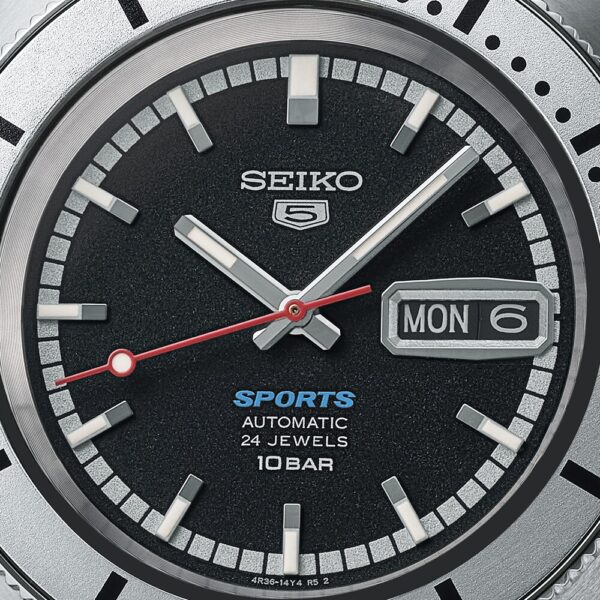 Seiko 5 Sports 'Pepper Black' 1968 Recreation Limited Edition 39.5mm Mens Watch - Image 2