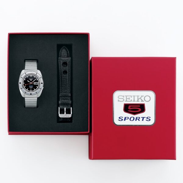 Seiko 5 Sports 'Pepper Black' 1968 Recreation Limited Edition 39.5mm Mens Watch - Image 8