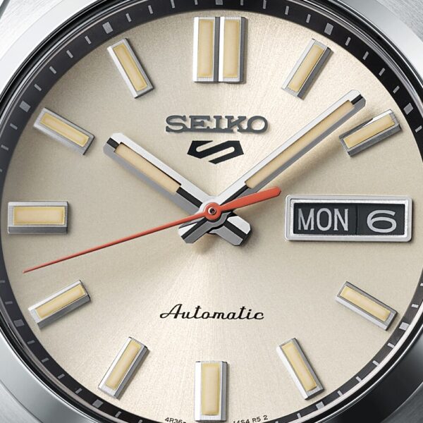 Seiko 5 Sports SNXS 'Beige Chinos' Classic Sports 37.5mm Mens Watch Beige - Image 5