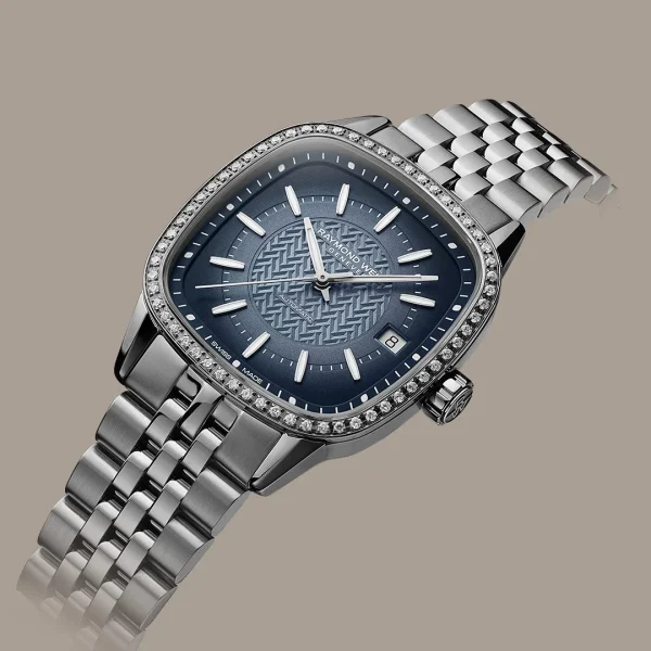 Raymond Weil Freelancer Ladies Automatic Blue Dial Bracelet Watch, 34.5 x 34.5 mm - Image 4