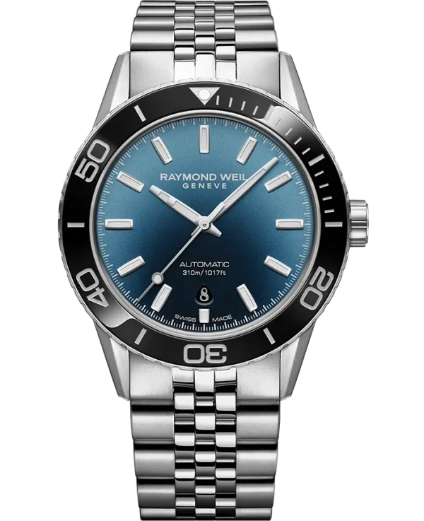 Raymond Weil Freelancer Diver Geneva Limited Edition Men's Steel Blue Dial, 42.5mm