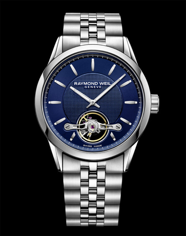 Raymond Weil 2780-ST-50001 Freelancer Blue Dial & Stainless Steel Bracelet Watch Men's 42 mm