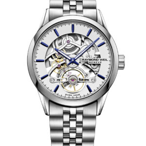 RAYMOND WEIL 2785-ST-65001 FREELANCER SKELETON 42MM MENS WATCH