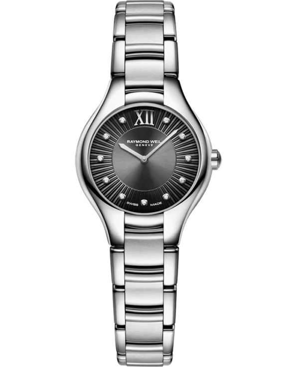 Raymond Weil Noemia Ladies Quartz Grey Dial Diamonds Watch, 24 mm