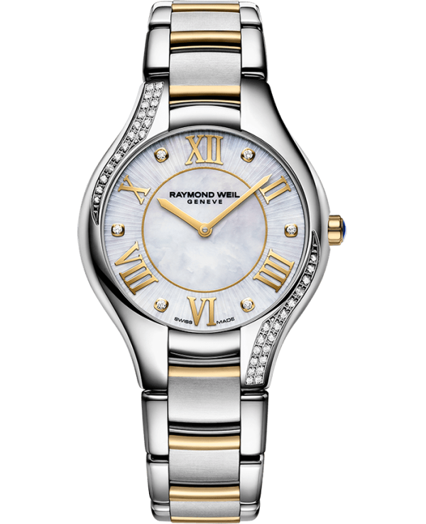 Raymond Weil Noemia Ladies Quartz Two-Tone 42 Diamonds Watch, 32 mm