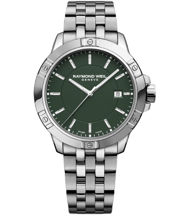 Raymond Weil Tango Classic Men's Quartz Green Dial Bracelet Watch, 41mm