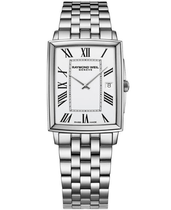 Raymond Weil Toccata Men's Classic Rectangular Stainless Steel Watch, 37 x 29 mm