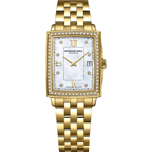 Raymond Weil Toccata Ladies 68 diamonds Gold Quartz Watch, 22.6 x 28.1 mm