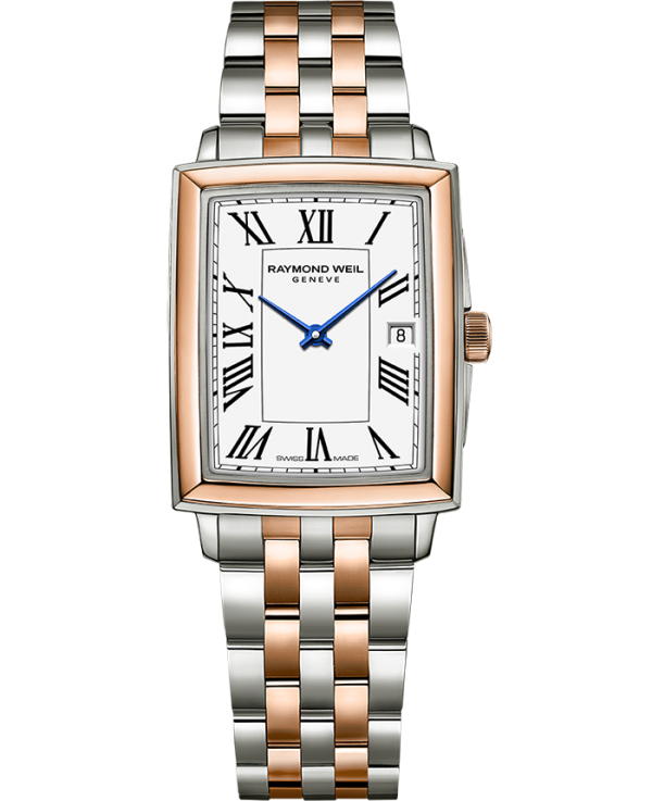 Raymond Weil Toccata Ladies Two-tone Rose Gold Quartz Steel Watch, 22.6 x 28.1mm