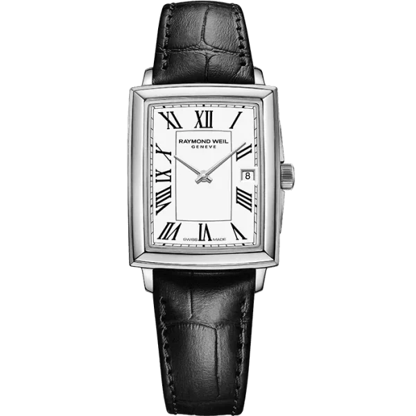 Raymond Weil Toccata Ladies Stainless Steel Quartz Leather Watch, 22.6 x 28.1 mm