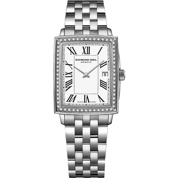 RAYMOND WEIL Toccata Ladies 60 Diamond Stainless Steel Quartz Watch, 22.6 x 28.1 mm