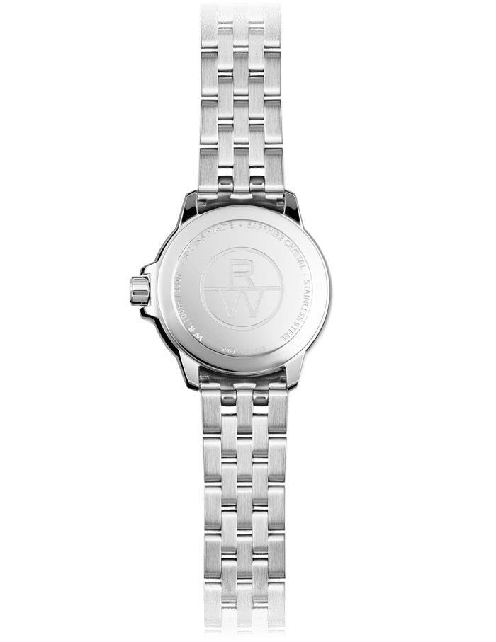 Raymond Weil 5960-ST-46001 Tango Classic Ladies Quartz Lavender Dial Steel Date Watch, 30 mm Stainless Steel Bracelet, Lavender Dial, Indexes, Stainless Steel Case