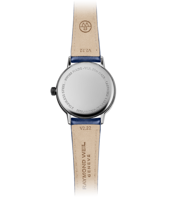 Raymond Weil Toccata Ladies 76 Diamonds Blue Satin Strap Quartz Watch, 29 mm - Image 3