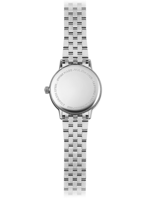 Raymond Weil 5985-ST-97081 Toccata Ladies White Mother-of-Pearl Diamond Quartz Watch, 29mm stainless steel, white mother-of-pearl dial, 11 diamonds