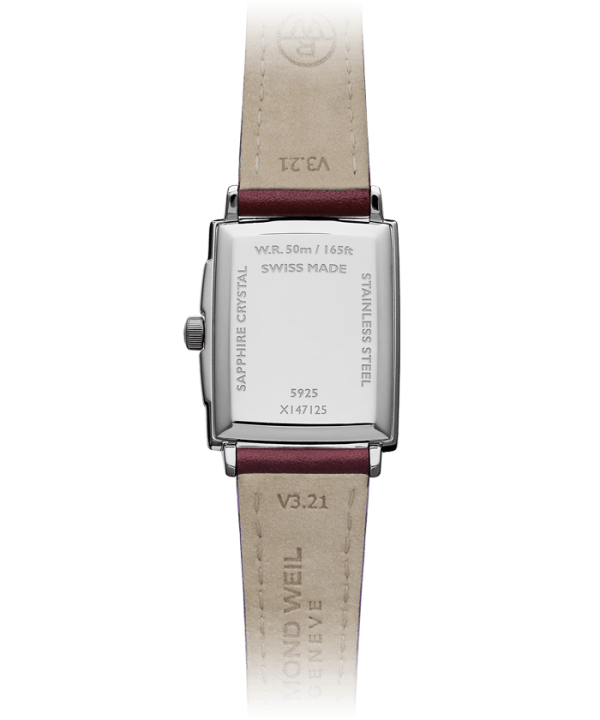 Raymond Weil Toccata Ladies Ruby Dial Diamond Leather Watch, 22.6 x 28.1 mm - Image 3