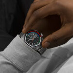 Seiko 5 Sports Black Dial & Stainless Steel Bracelet Watch - Image 3