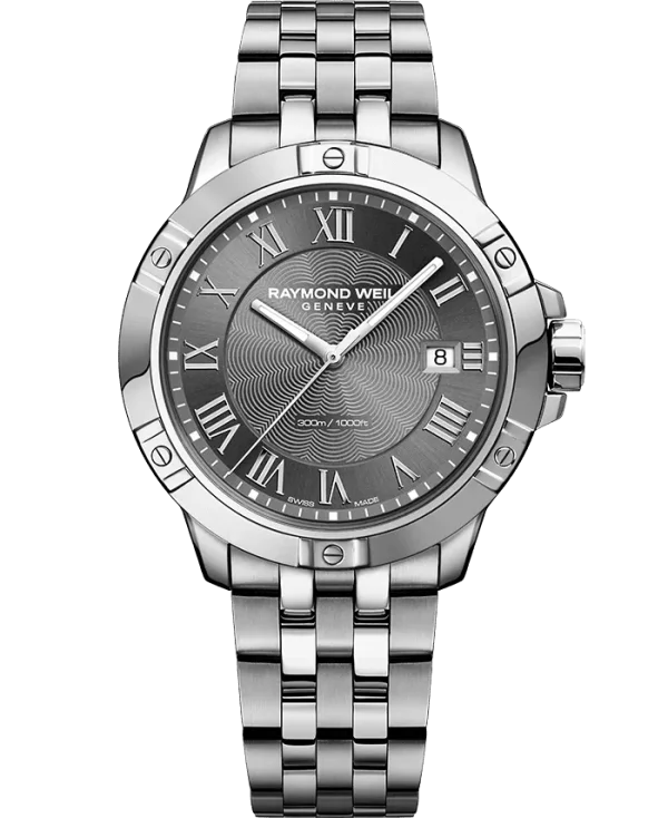 RAYMOND WEIL Tango Classic Men's Quartz Grey Dial Bracelet Watch, 41mm