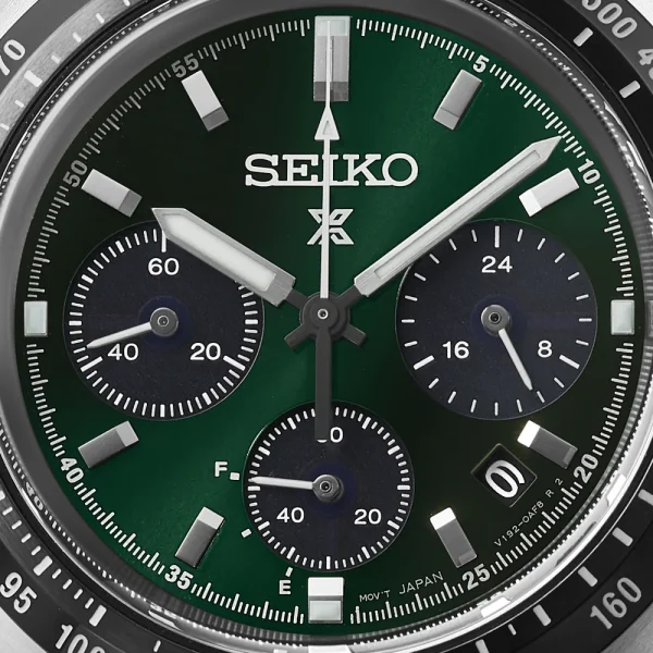 Seiko Prospex Deep Green Speedtimer Solar Chronograph 39mm Mens Watch - Image 2