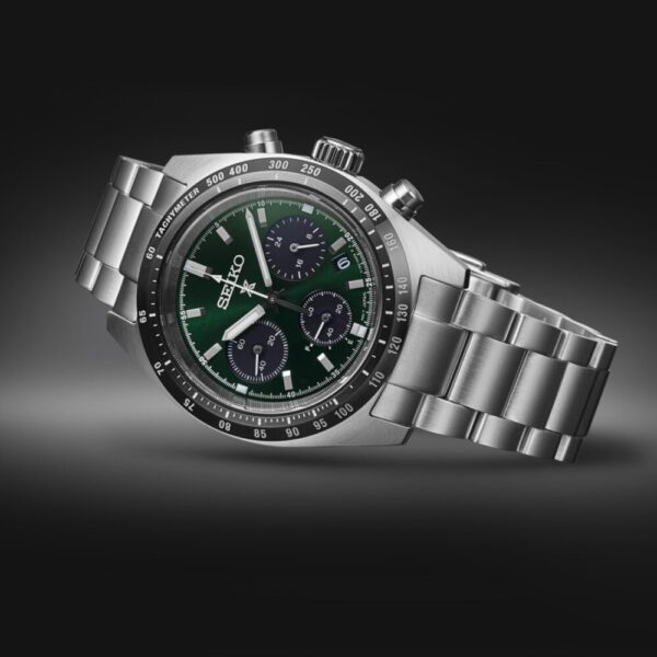 Seiko Prospex Deep Green Speedtimer Solar Chronograph 39mm Mens Watch - Image 5