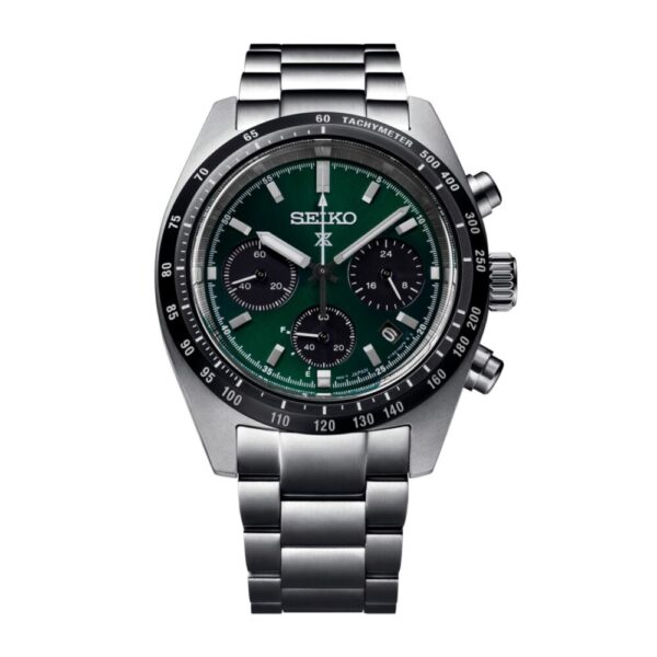 Seiko Prospex Deep Green Speedtimer Solar Chronograph 39mm Mens Watch - Image 8