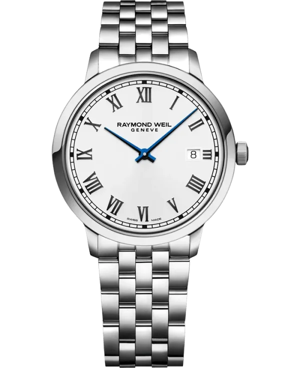 RAYMOND WEIL Toccata Men's Classic White Dial Stainless Steel Quartz Watch, 39 mm