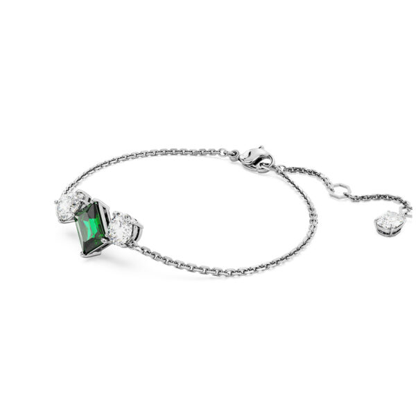 Swarovski Mesmera bracelet, Mixed cuts, Green, Rhodium plated - Image 2