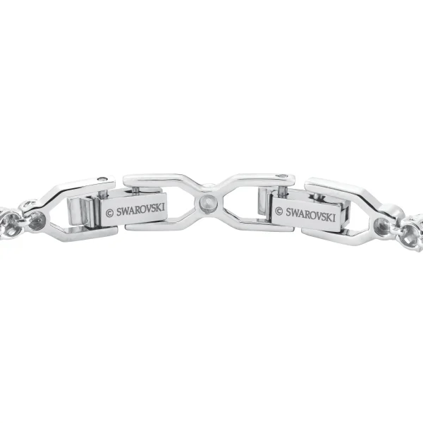 Swarovski Imber Emily Tennis bracelet, Round cut, White, Rhodium plated - Image 2