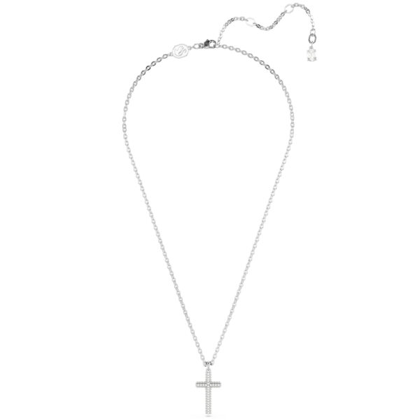 Swarovski Insigne pendant, Pavé, Cross, White, Rhodium plated - Image 2