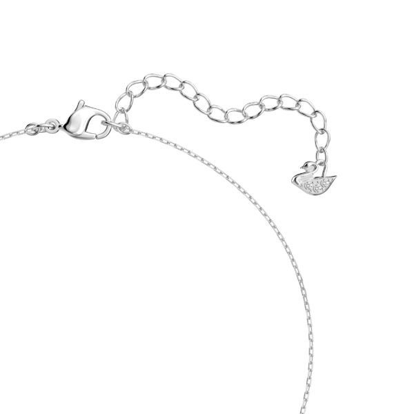 Swarovski Stilla Attract pendant, Round cut, White, Rhodium plated - Image 3