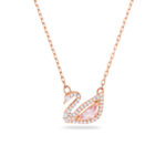 Swarovski Swan Necklace, Swan, Pink, Rose Gold-tone Plated
