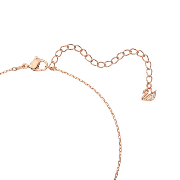 Swarovski Swan Necklace, Swan, Pink, Rose Gold-tone Plated - Image 3