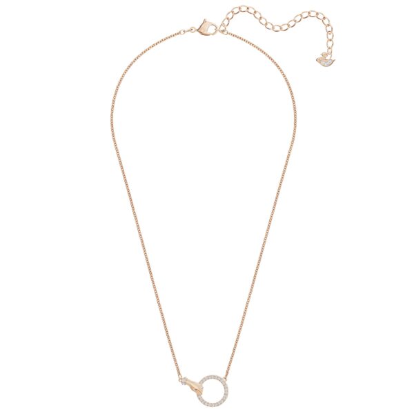 Swarovski Symbolica Necklace, Hand, White, Rose Gold-tone Plated - Image 2